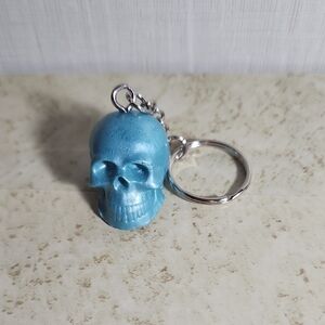 Skull Keychain ( blue )